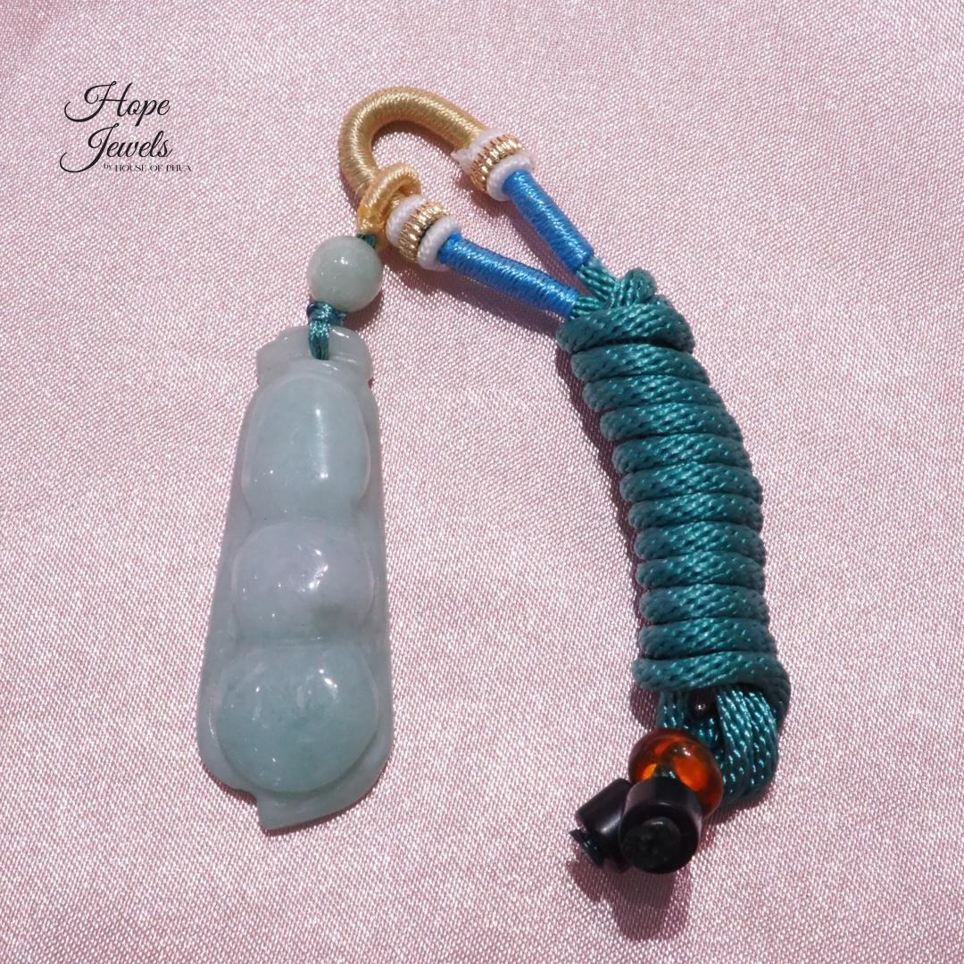 Bean Pod Jade Pendant - Grade A Jadeite - Image 3